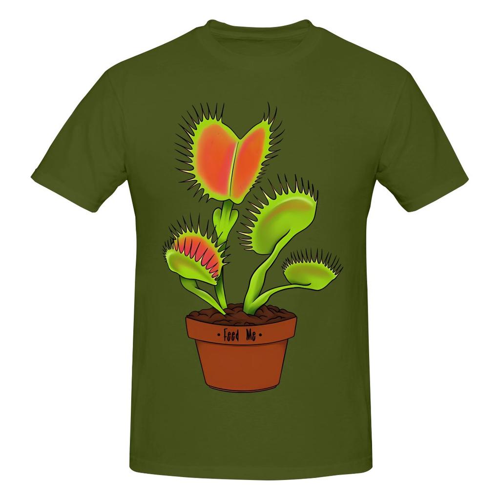 Botanical Plant Carnivorous Plant Dionaea Musciplua Not Pilling Tshirt Urban Casual Lazy Feeling Tees