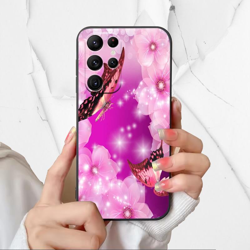 Astronaut Pattern Phone Case For Samsung Galaxy S25 Ultra Covers For Galaxy S 25 Ultra Soft Silicone Shell Black TPU Fundas