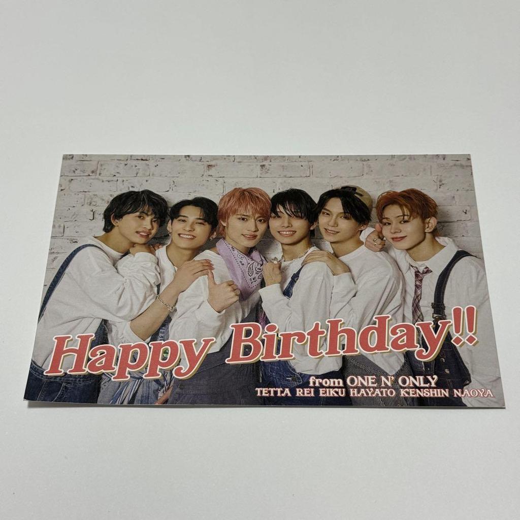 [USED] ONE N' ONLY Birthday Card