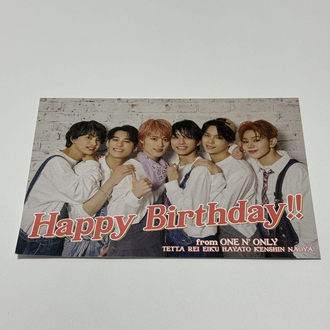 

[USED] ONE N ONLY Birthday Card