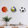 Wall Mount Basketball Bracket Holds Space Saving Soccer Display Rack  Volleyball Rugby