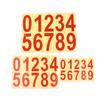 0-9 Car License Plate Reflective Number Label Stickers Waterproof Invisible Number Stickers Highly Reflective Vinyl Sticker
