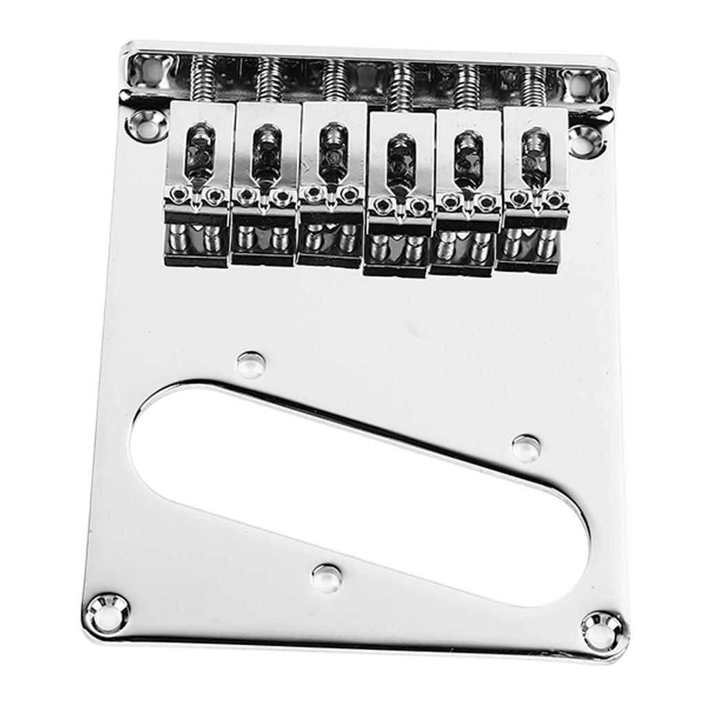 Electric Guitar Bridge Single Coil Pickup Electric Guitar Tailpiece Bridge Replacement Silver
