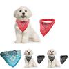 Adjustable Pet Dog Puppy Cat Neck Scarf Bandana With Leather Collar Neckerchief