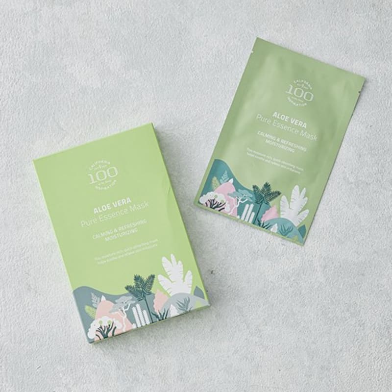 [Dr. Olga] 100 Aloe Vera Pure Essence Mask Pack 5 Sheets