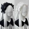 Gothic Lolita Wing Angel Headband Lace Head Wrap New Cosplay Headdress  Hair Accessories