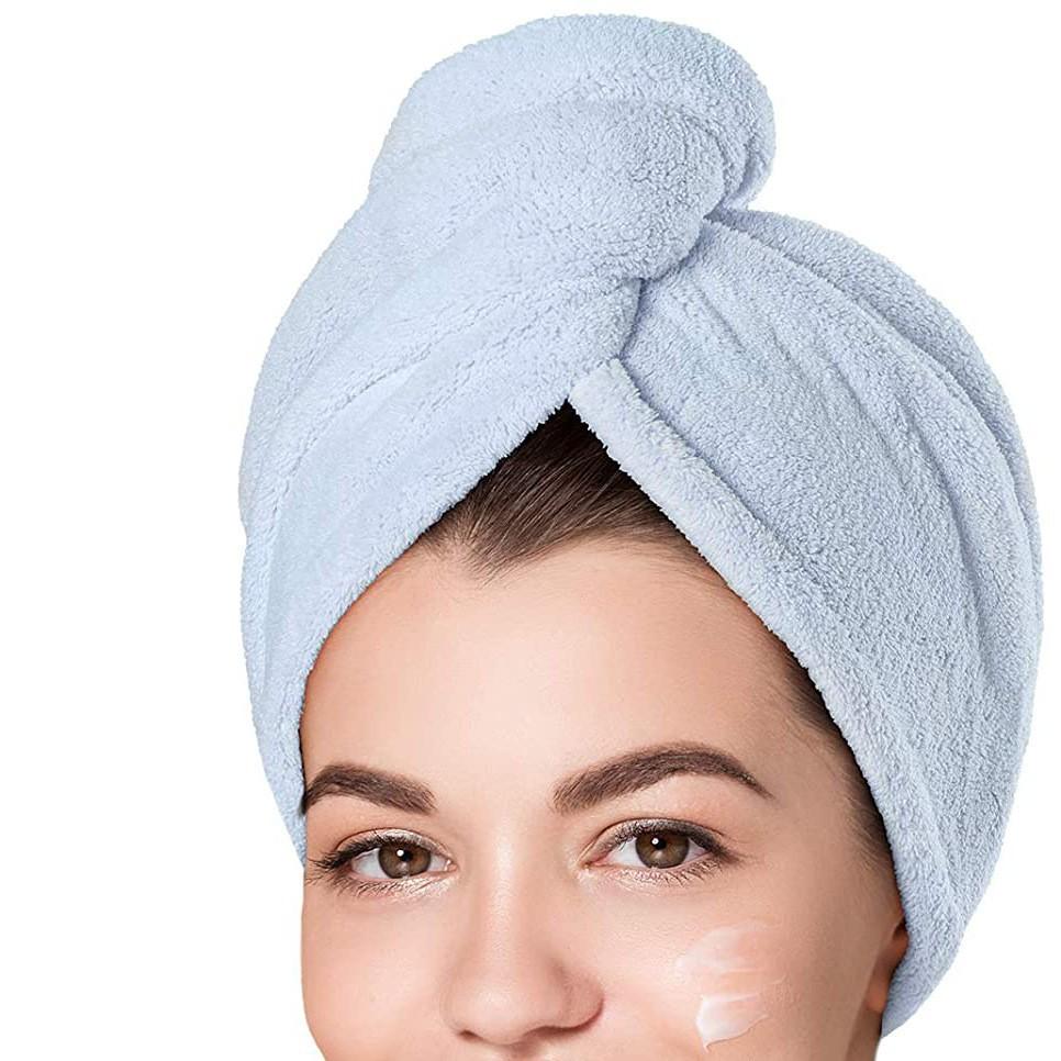 1pcs Microfiber Hair Towel Wrap For Women Anti Frizz, Super Absorbent Quick Dry Hair Turban For Drying Curly Long Thick Hair,Wet Hair Towel Wrap