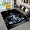 Alfombra de Dibujos Animados para Coche de Carreras y Piloto de Carreras para el Hogar Sala de Estar Dormitorio Sofá Felpudo Decoración, Alfombra para Zona de Juegos Infantil Alfombrilla Antideslizante para el Suelo