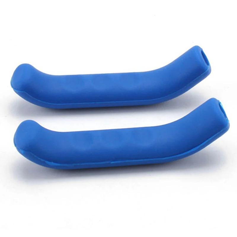 

2pcs Bike Brake Lever Covers Mountain Bike Handlebar Grip Protector Silicone Cover Cycling Accessories for Road Bicycle синій