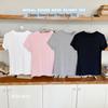 Modal Short Sleeve Crew Neck Women's Slimming Versatile T-Shirt - Nude Feeling, Straight Shoulder, Comfortable Fit