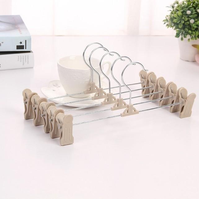 

Non-Slip Plastic Pants Clip Non-Marking Pants Rack Pants Clip Skirt Clip Underwear Hanging Home Clothing Store Hanger 500/box хакі