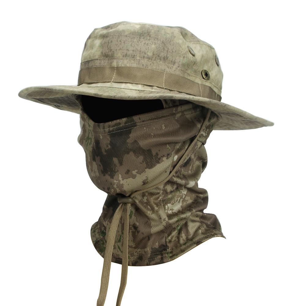 2-In-1 Sun Hat With Neck Face Gaiter, Uv Protection Boonie Hat For Outdoor Fishing Hiking