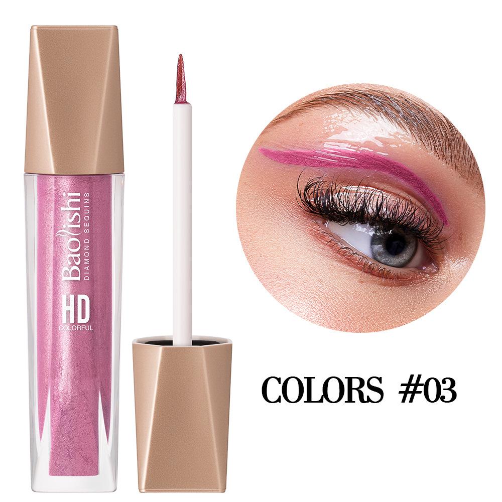 Wasserfester Langanhaltender Wischfester Eyeliner 12-farbiger Perlglanz-Lidschatten-Eyeliner
