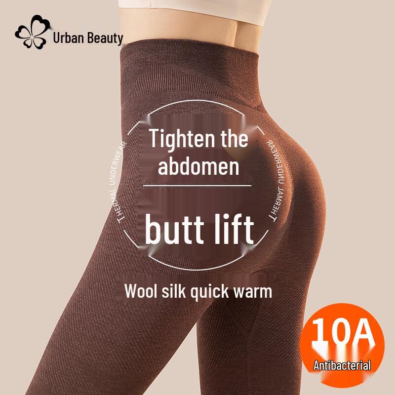 

Cosmo Lady Women s High-Waist Thermal Body Shaping Leggings One Size