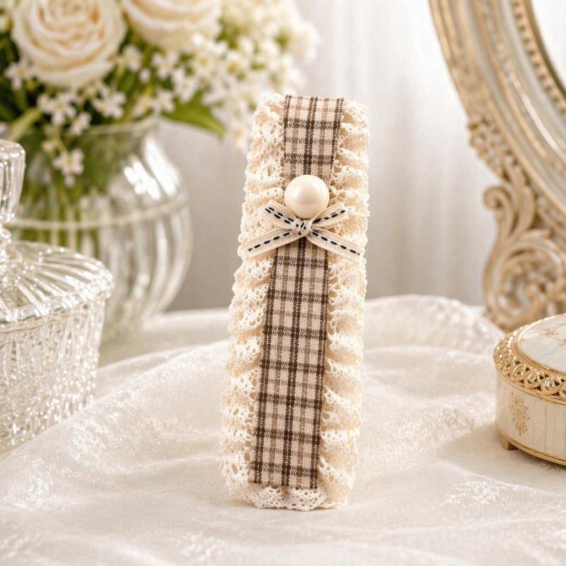 Knitting Colorful Flower Print Magic Tape Headband For Women Girls Sweet Hair Ornament Headwear Headband Hair Accessory