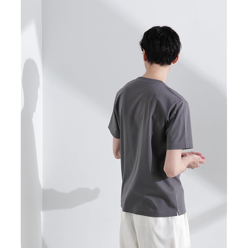 [Nano Universe] Anti-smell Crew Neck T-shirt Short Sleeve Men's L 020 Gray 672-5124202