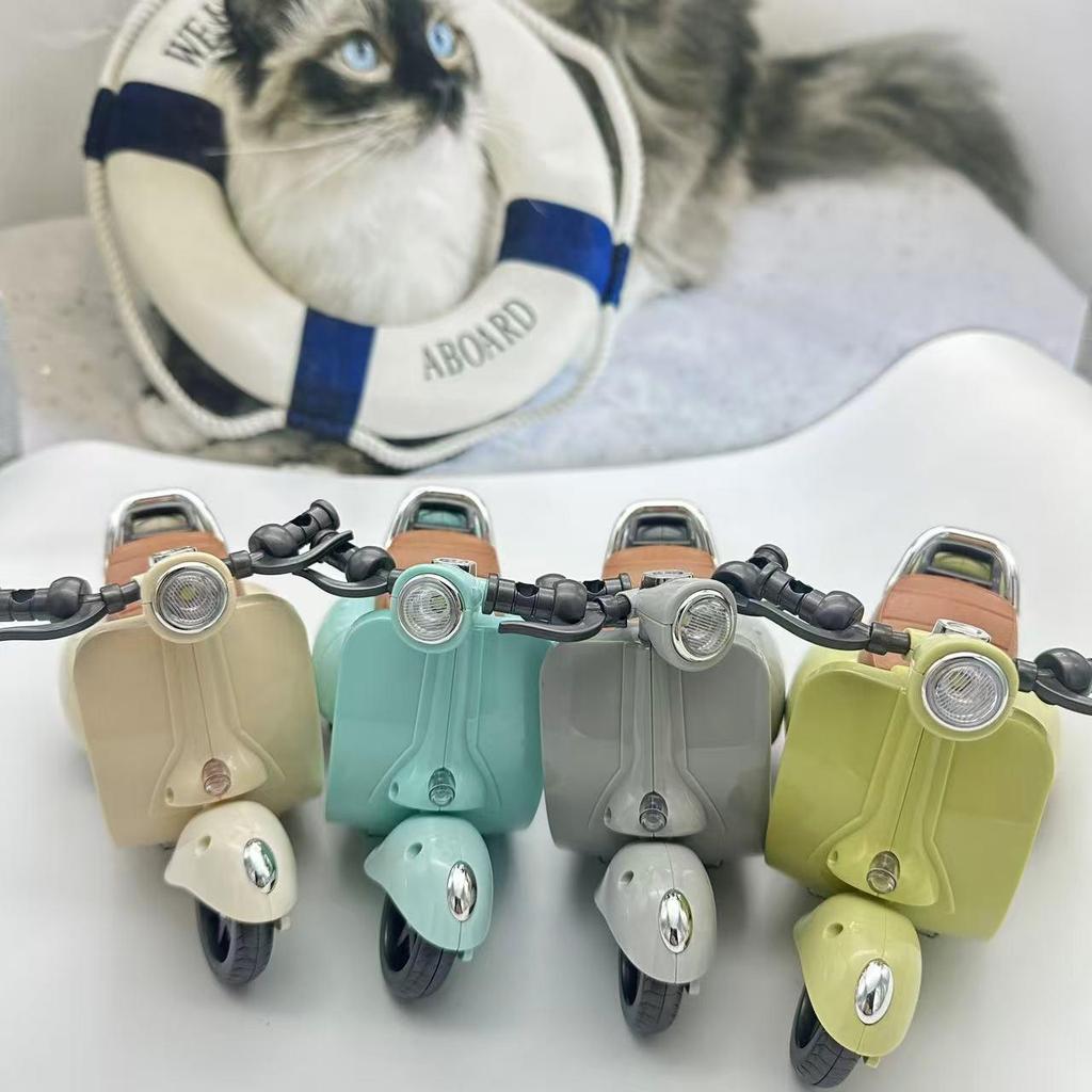 Celebrity-Inspired Hamster Stunt Motorcycle: Electric Tricycle Toy with Rotating Dazzling Skills
