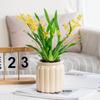 Mini Hydroponic Flower Pot Automatic Water-Absorbing Imitation Glass Soilless Plant Pots Green Plants Pot for Home Decoration