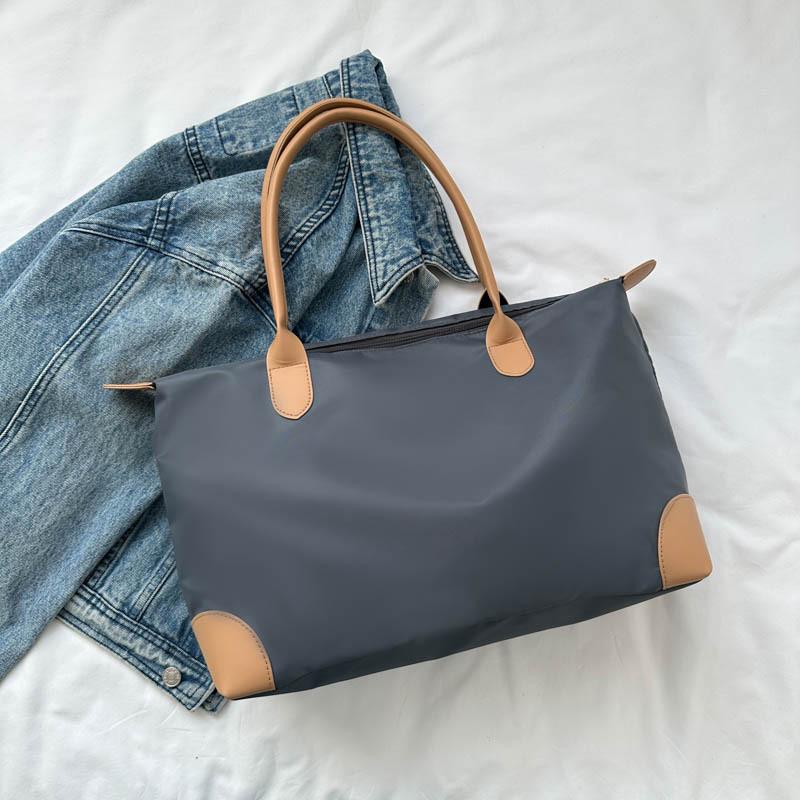 Bolso Tote Casual de Moda de Tela Oxford - Gran Capacidad, Bolso Versátil de Un Solo Hombro para Principios de Otoño