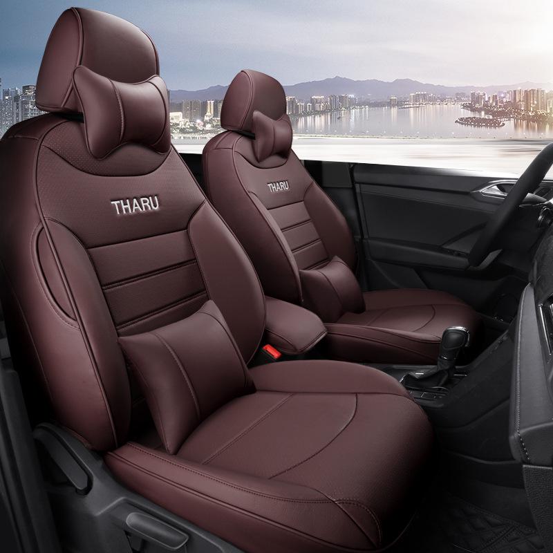 Volkswagen Tharu Four-Season Universal Leather Seat Covers - Wear-Resistant, Full Coverage for 5-Seaters