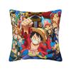 Luffy Anime  Zoro  Square Pillow Case Anime   Cushion Covers Funny Polyester Decorative Throw Pillow Case Cover for Living Room