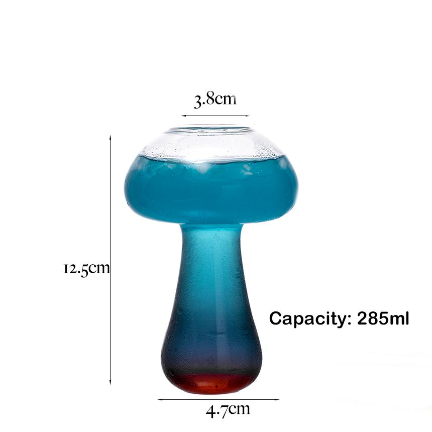 Creative Cocktail Glass - Mushroom/Swan/Heart/Octopus/Fish Design Cocktail Glass, Novelty Drink Cup for KTV Bar Night Party