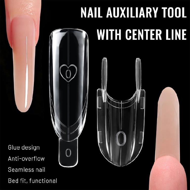 120 Pièces Formes d'Extension d'Ongles Sans Clip Style Sandwich Matériau ABS Flexible et Résistant pour Diverses Formes d'Ongles