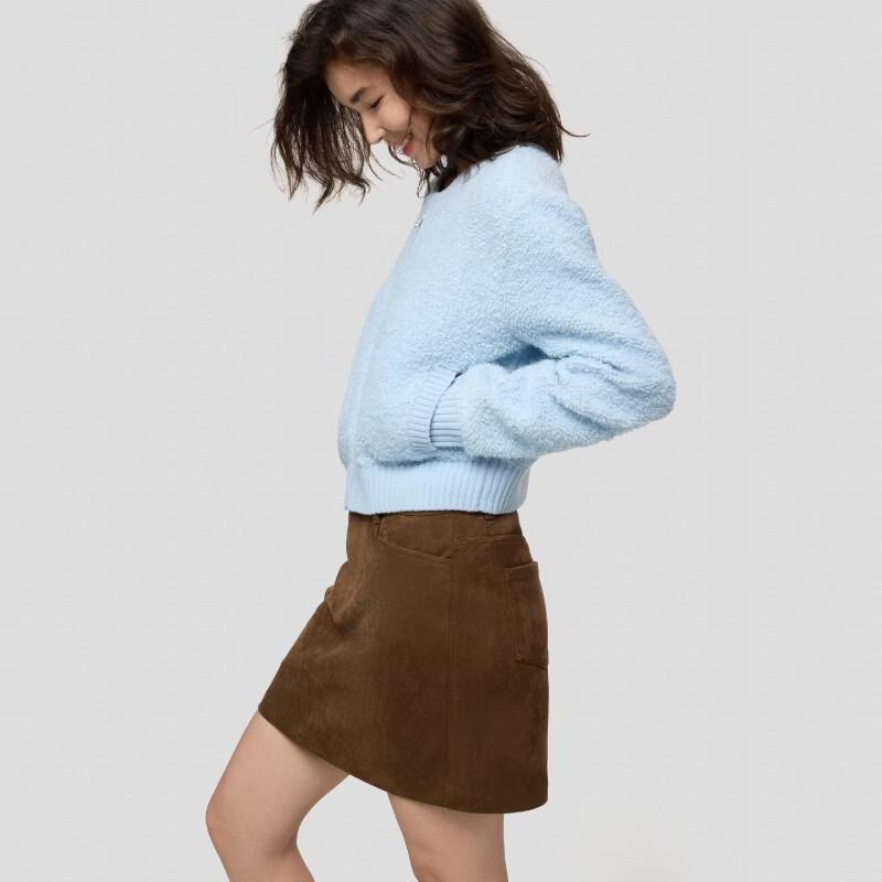 Gap Women's Relaxed Fit Fleece-Feel Zip-Up Knit Cardigan