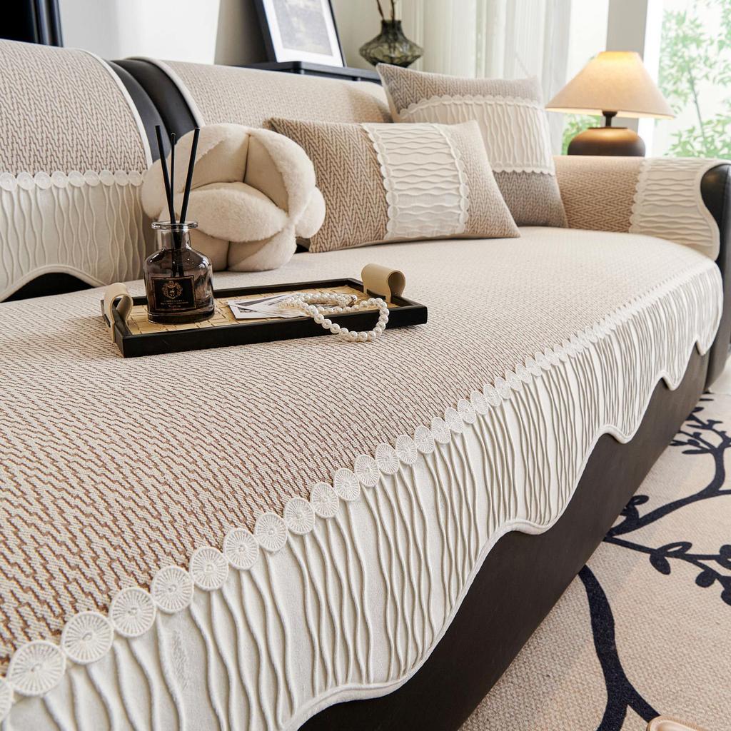 Modern Simple And High-End Sofa Cushion  New Four-Season Universal Sofa Cover Cloth One-Piece Leather Sofa Seat Cushion