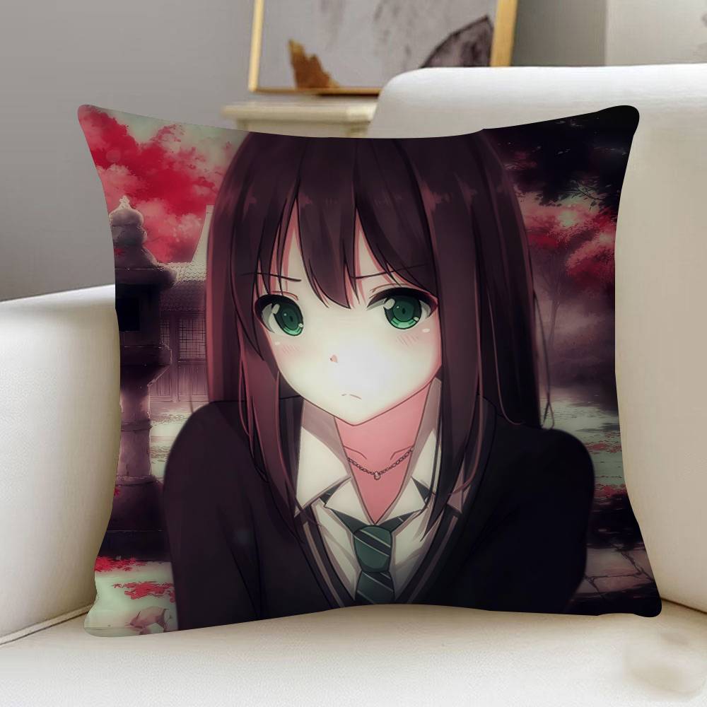 

R-Rin S-Shibuya Cartoon Animation Pillow Gift Home Office Decoration Bedroom Sofa Car Cushion Cover Case 45x45 12x12Inch