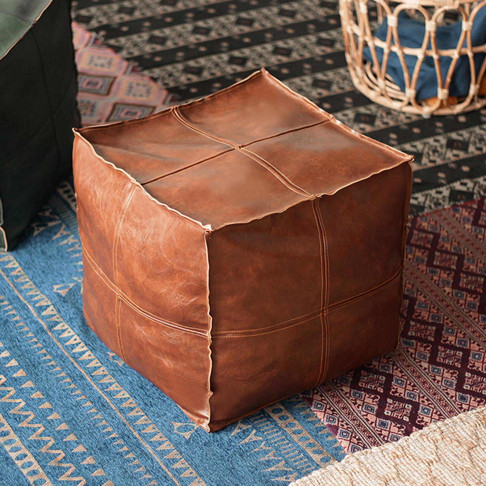 

Чехол на пуф Hassock для хранения Оттоманская подушка Премиум square brown