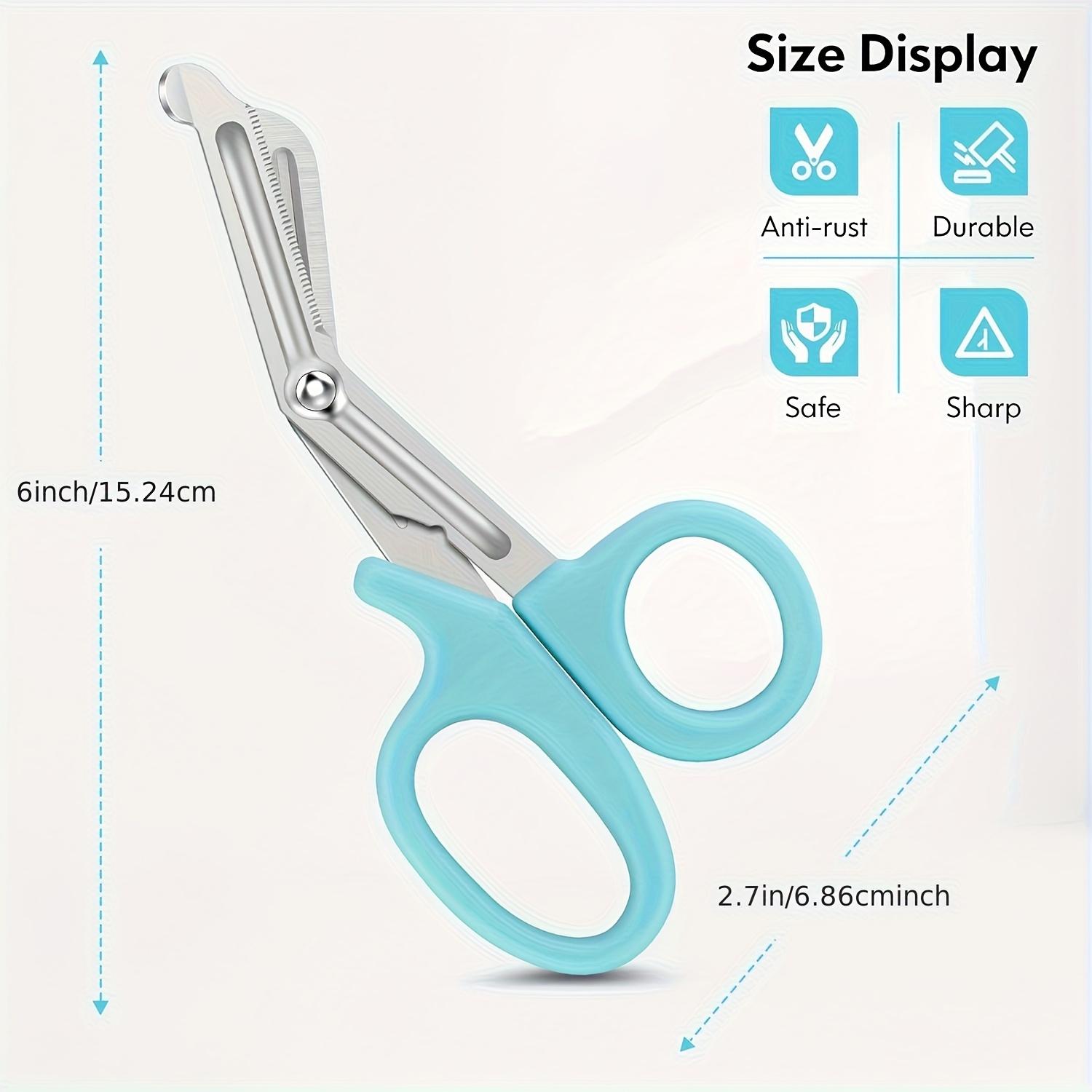 

Премиальные медицинские ножницы из нержавеющей стали 15,24 см для медсестры-практика, подходят для ежедневной резки и обрезки ленты на улице синий