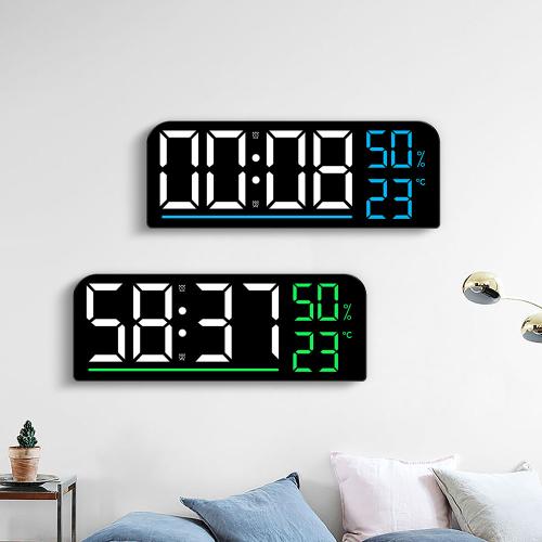 

[USEBEE] USEBEE Black Face Pop-up Temperature Humidity LED Clock White Red LED