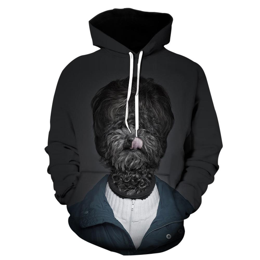 Módní jarní a podzimní staford bulteriér 3D tisk Mikina s kapucí Pánské a dámské Harajuku pes Hip hop Pánské mikiny s kapucí