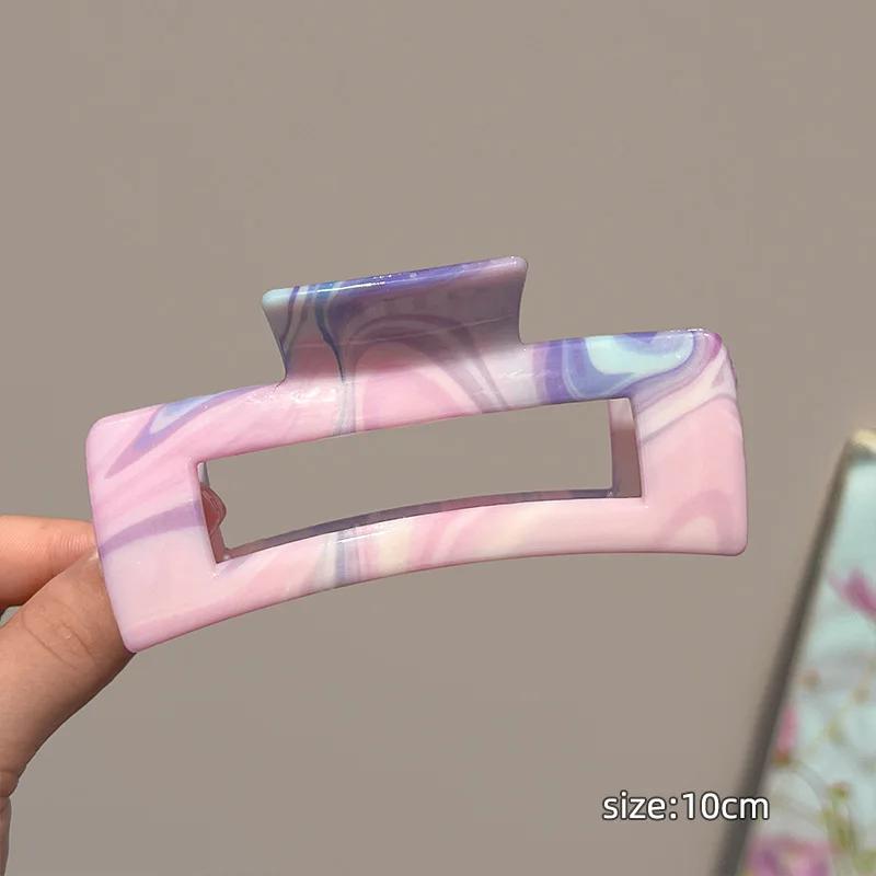 New Korean Gradient Hair Claw Clip for Women Large Thick Hair Shark Clip Hairpin Barrettes Fashion Girl Hair Accessories