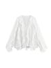 European and American V-Neck Layered Long-Sleeve Women's Spring/Summer Pullover Shirt