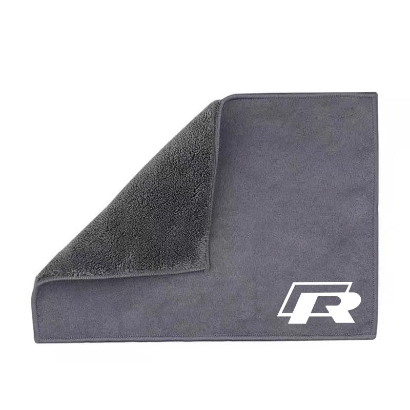 Microfiber Car Towel Super Absorbency Cleaning Care Cloth For VW GTI Polo Golf Passat MK6 MK7 Jetta Tiguan CC Taigo T-ROC HubCap