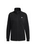 Adidas JIL43 Double Knit Track Size M Women's 3-Stripes Top, Black/Black (H29515),