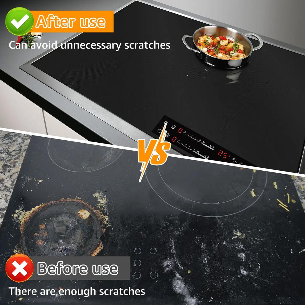 Silicone Electric Stove Top Cover 220°C Heat Resistant Glass Stove Top Protector Protective Stove Top Covers for Electric Stove