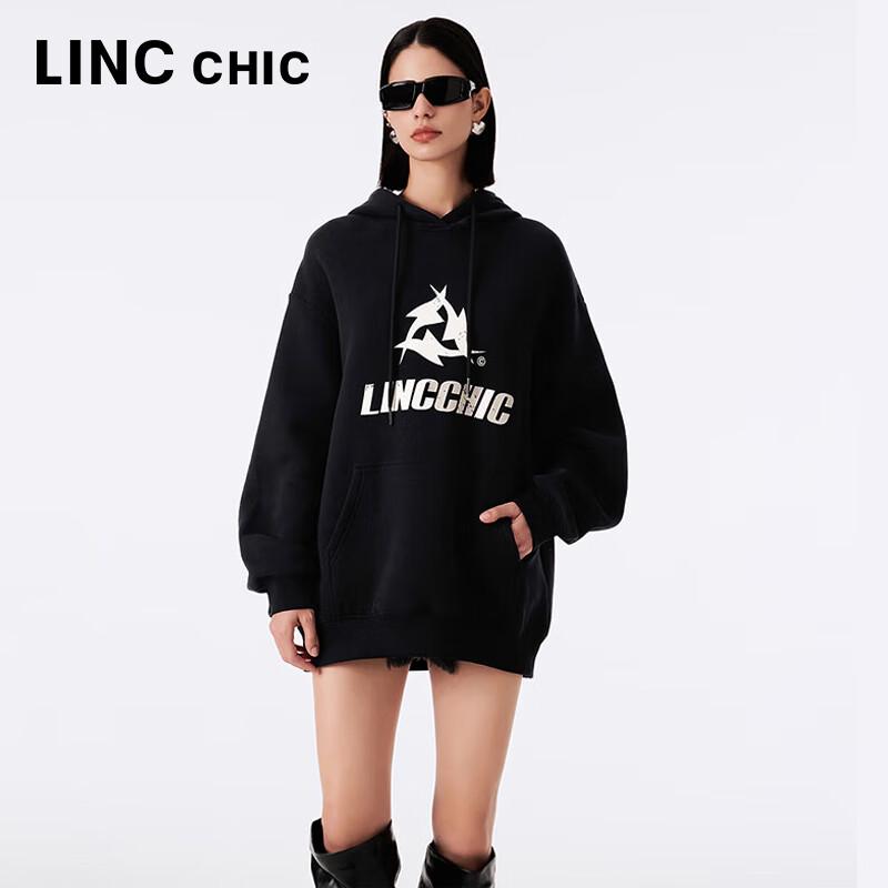 Jinyujie Women s Loose Fit 100% Cotton Hooded Sweatshirt M