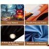 1 Ghost Halloween Garage Polyester Banner Castle and Pumpkin Monster Perfect for Halloween Garage Decoration