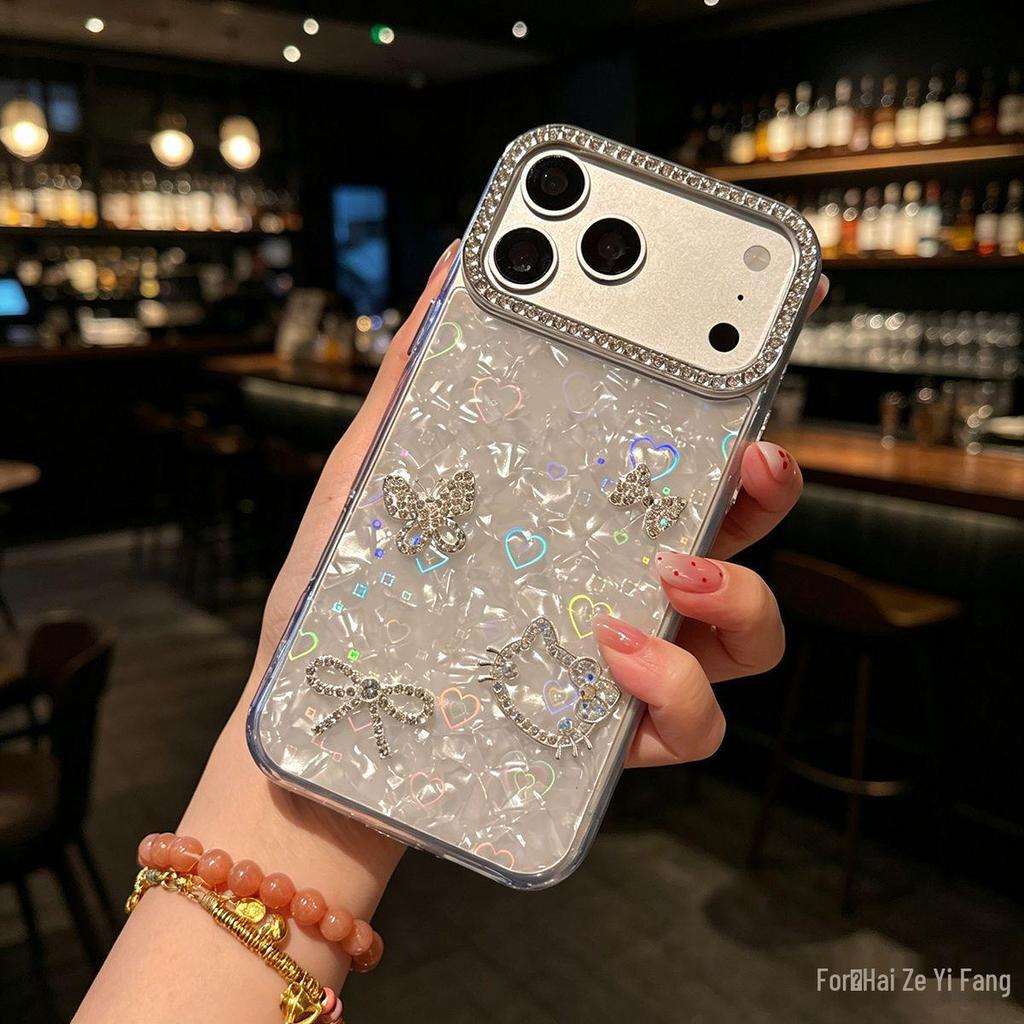 Shiny Diamond Bowtie Cat Headphone Case for Oppo A6s/Find X9/New A5/Reno 15/A58