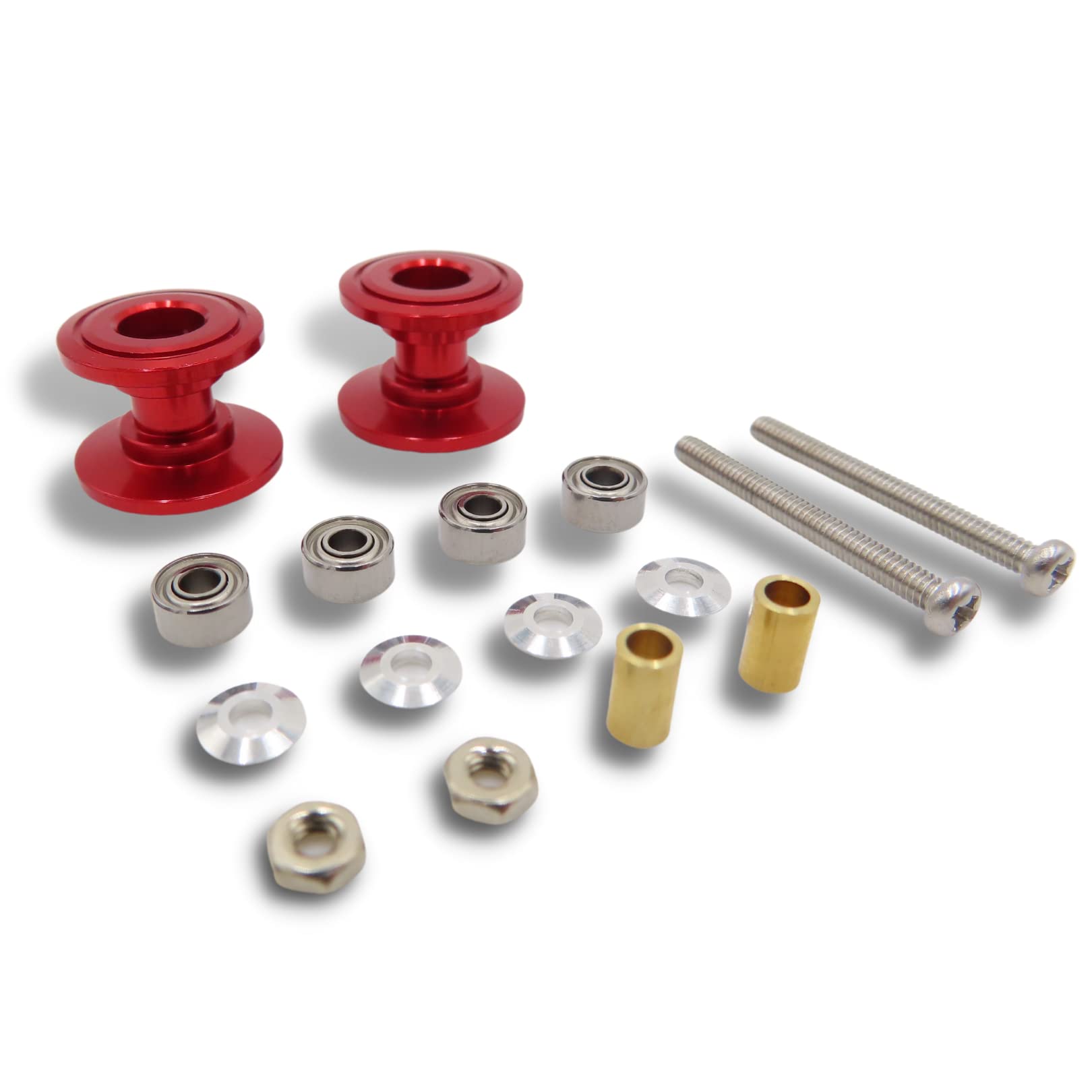 

TAGATORON Lightweight Aluminum Roller Set Set of 2 2-tier 13-12mm (3. Red)