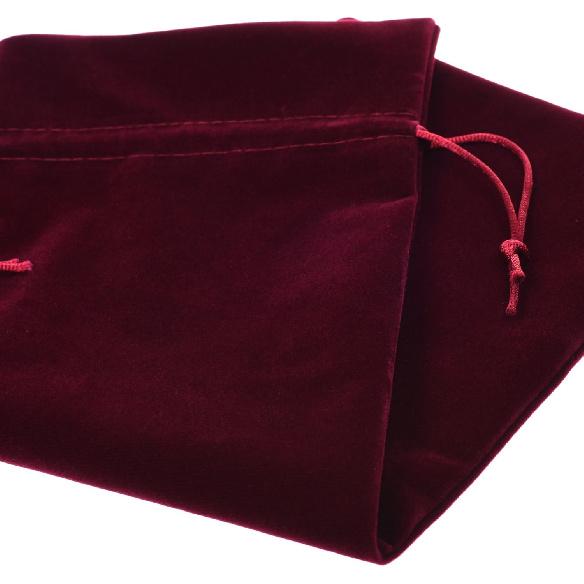 BCP 4-pieces 14"x 5.5" Luxury Flannelette Red Wine Bottle Gift Bags with Double Drawstring Closure for Wedding Party