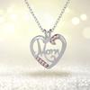 Heart Shaped Crystal Pendant Necklace Jewelry Mother's Day Gift For Mom