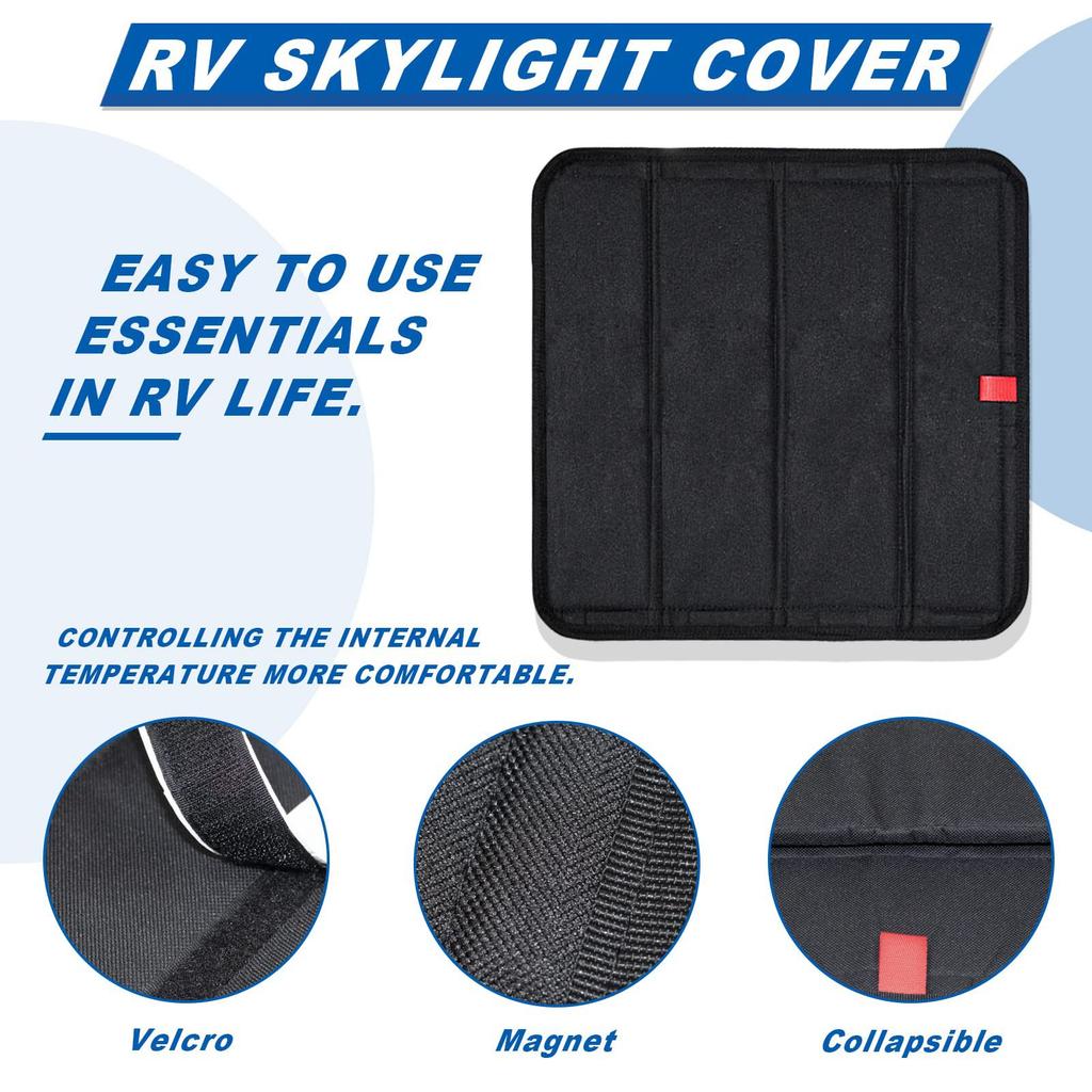 RV Sunroof Sunshade Curtain Privacy Protection Foldable RV Vents Skylight Insulator Cover
