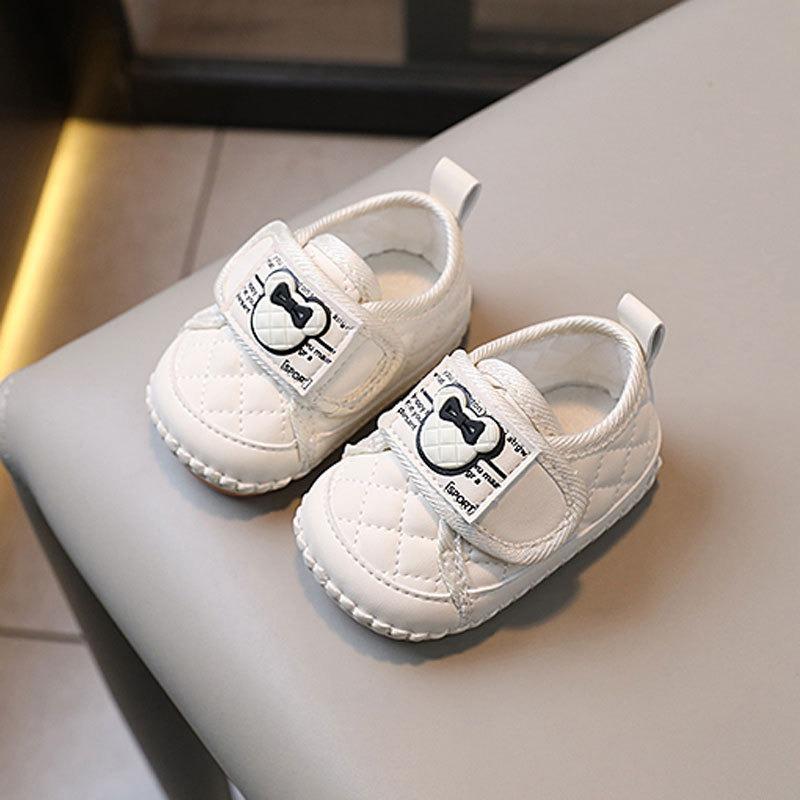 

Unisex Baby Soft-Soled First Walkers Anti-Slip Infant Shoes for 6-12 Months Cool Cute Shoes for Baby 18 білий