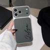 Personalized Signature  Name Letters Football Texture Faux Leather Phone Case Compatible With IPhone 17 Pro Max