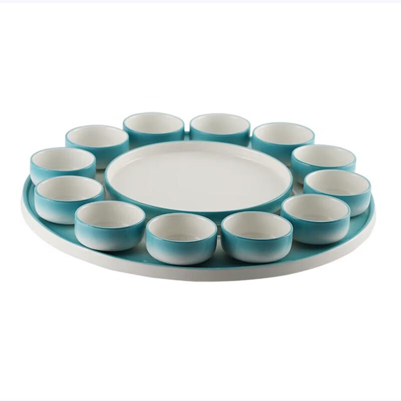 

OUOETY Ceramic Dragon Design Lobster Serving Plate