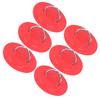 6pcs Inflatable Boat Kayak DRing Pad Patch Marine Fixed Buckle with Elastic Bungee Cord(Red )